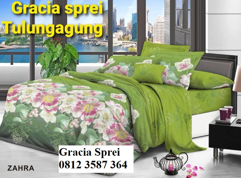 <p>Sprei Disperse Zahra Hijau dengan merk Nathania